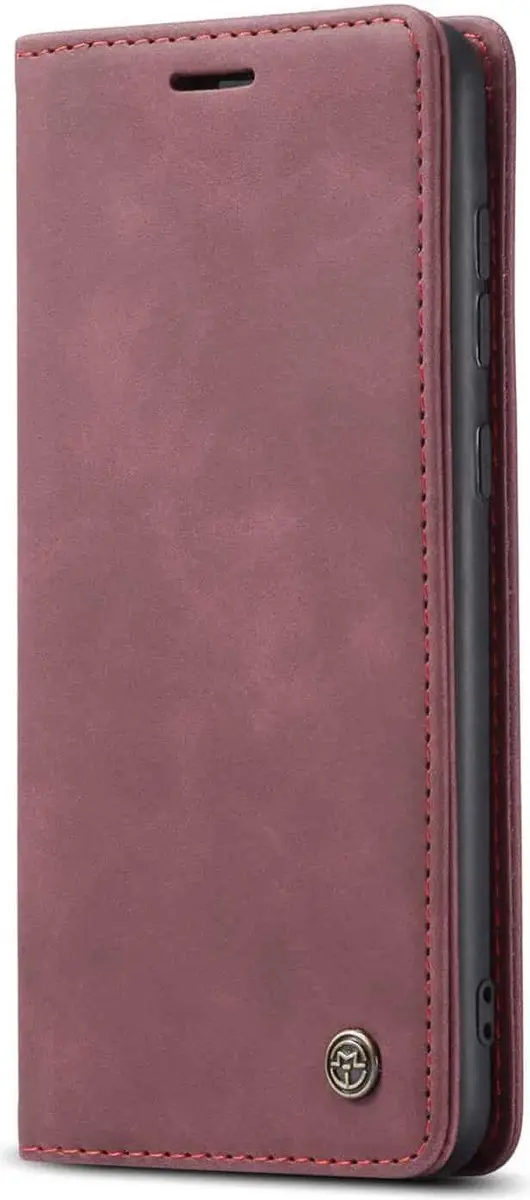 Caseme Retro Boekmodel Hoesje Samsung A72 - Paars - 2 Pasjes
