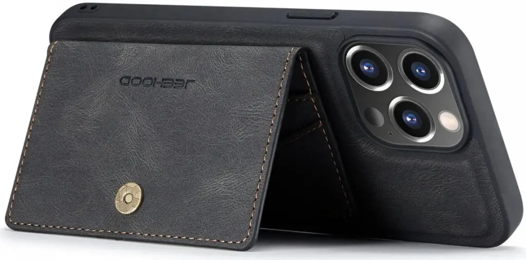 Caseme JH-01 Hoesje iPhone 14 Pro Max - 4 Pasjes - Zwart