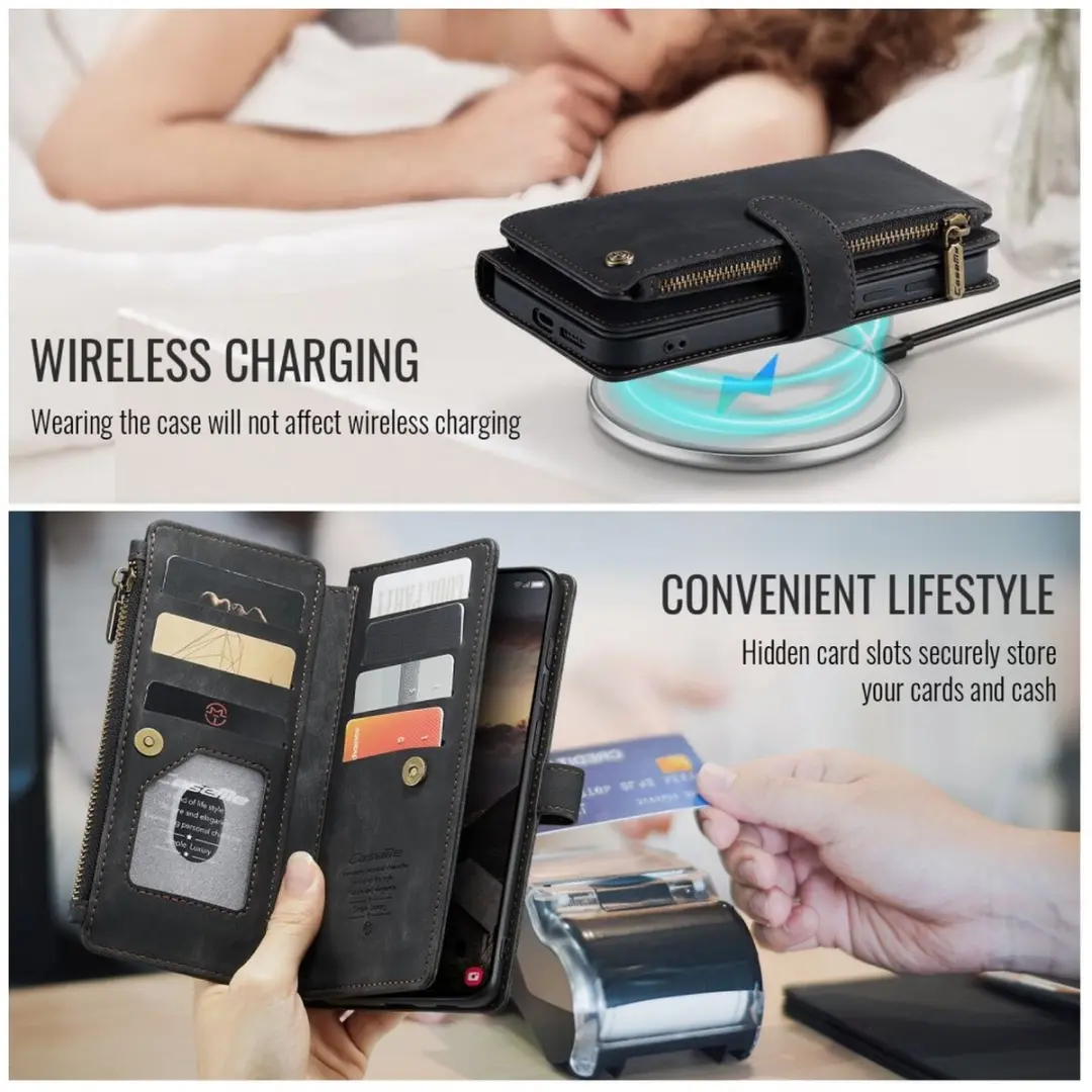 CaseMe C30 Hoesje Samsung Galaxy S26 Plus - Zwart