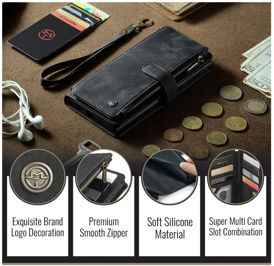 CaseMe C30 Hoesje Samsung Galaxy S26 Plus - Zwart