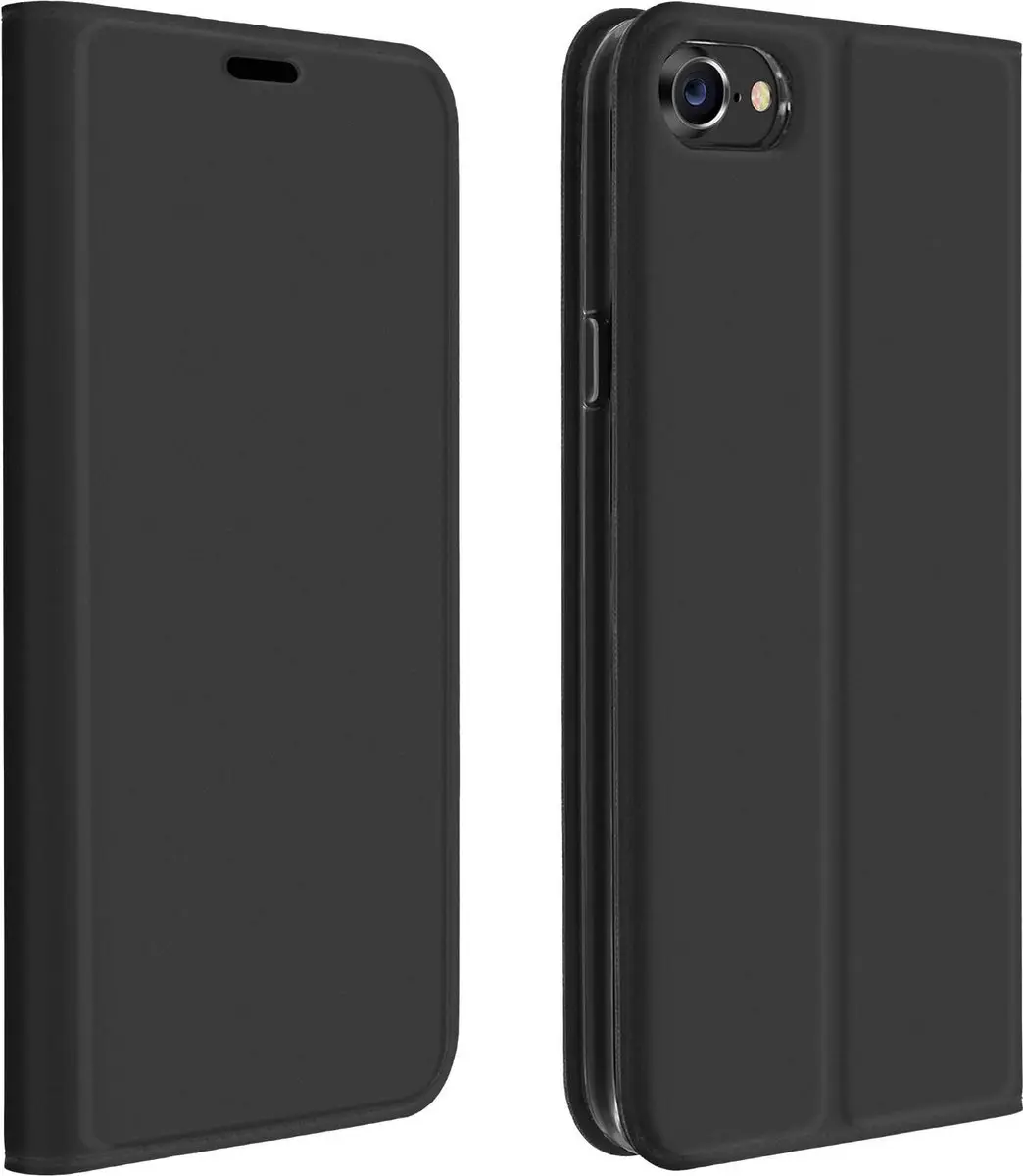 Dux Ducis Slimline Wallet Hoesje iPhone 7/8/SE 2020-2022 - FOLIO-PRO-BK-IP7 - Zwart
