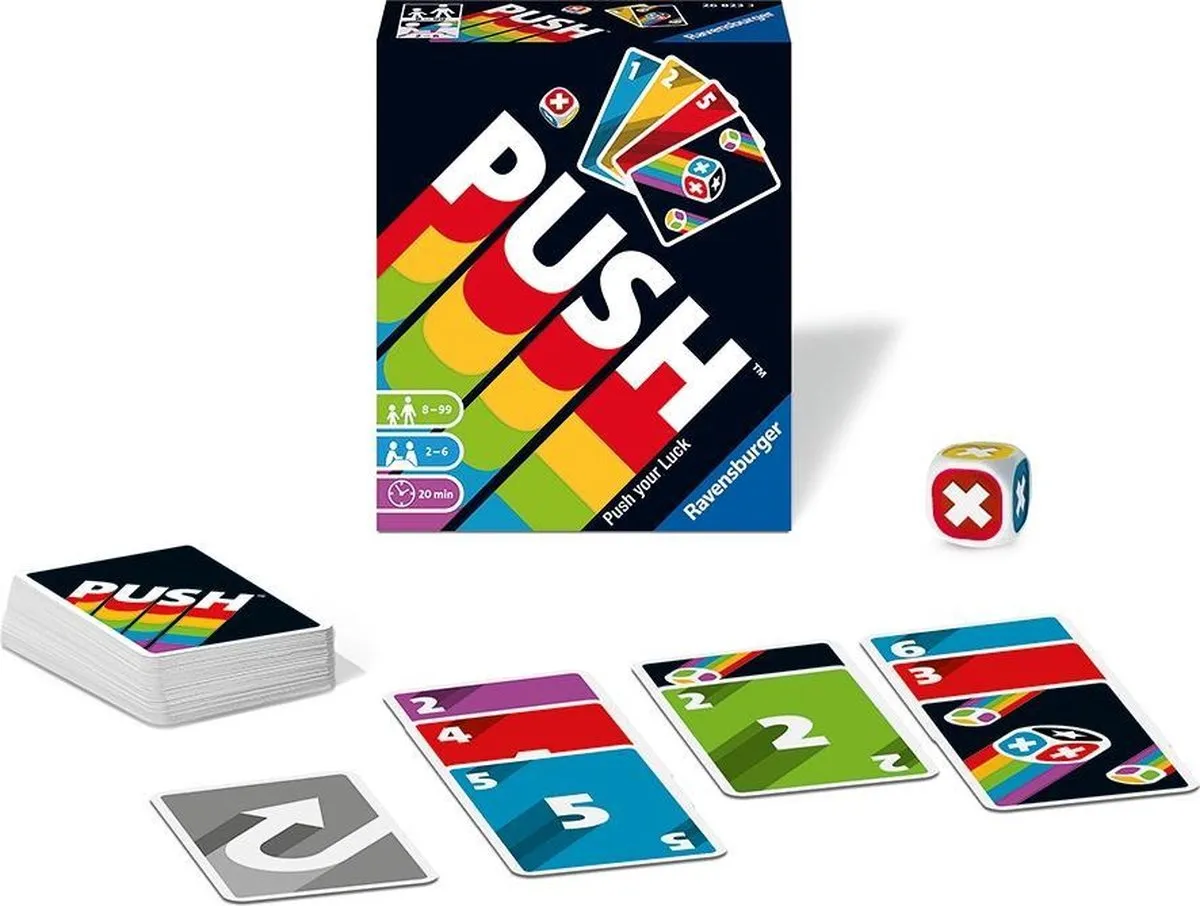 Ravensburger Push Dobbelsteenspel 268283 - 120 Kaarten
