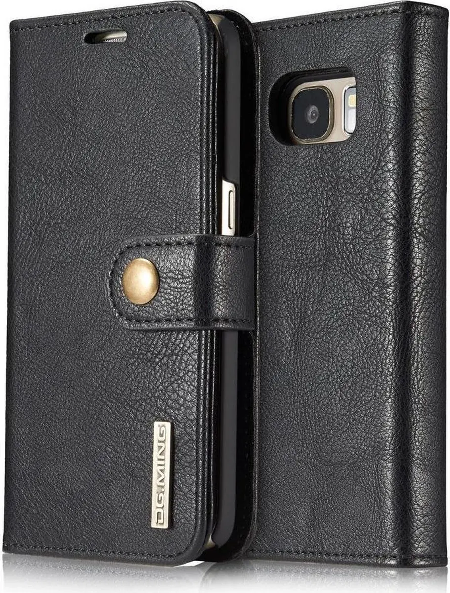 DG.MING Portemonnee Hoesje Zwart - Samsung Galaxy S7