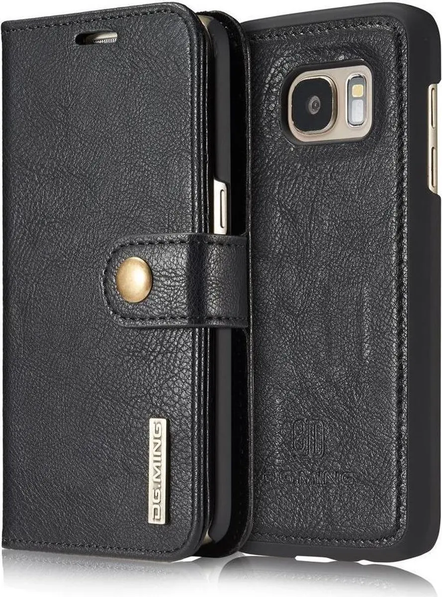 DG.MING Portemonnee Hoesje Zwart - Samsung Galaxy S7