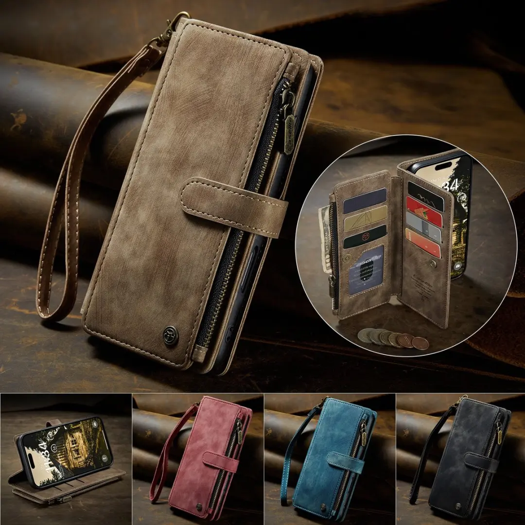 CaseMe C30 Book Case iPhone Air - Bruin