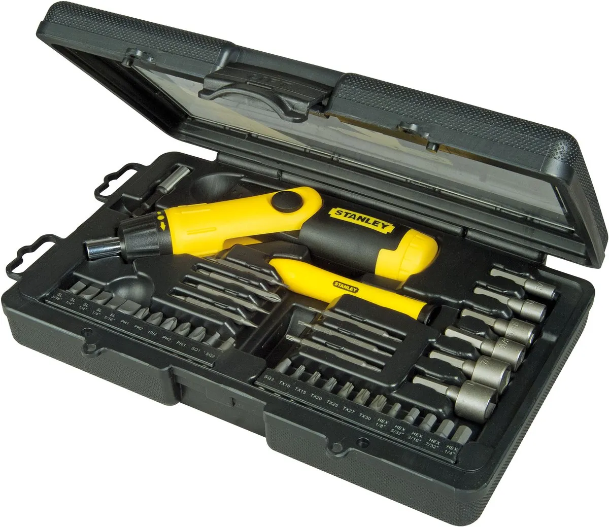 Stanley Pistoolgreep Ratel-Bit-Set 38-delig - Zwart