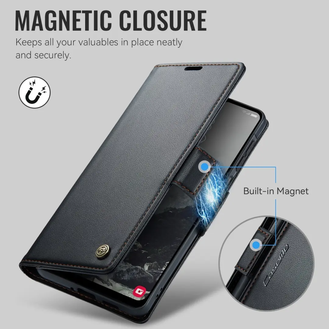 Caseme Hoesje Samsung Galaxy A27 Wallet Book 023 - Zwart