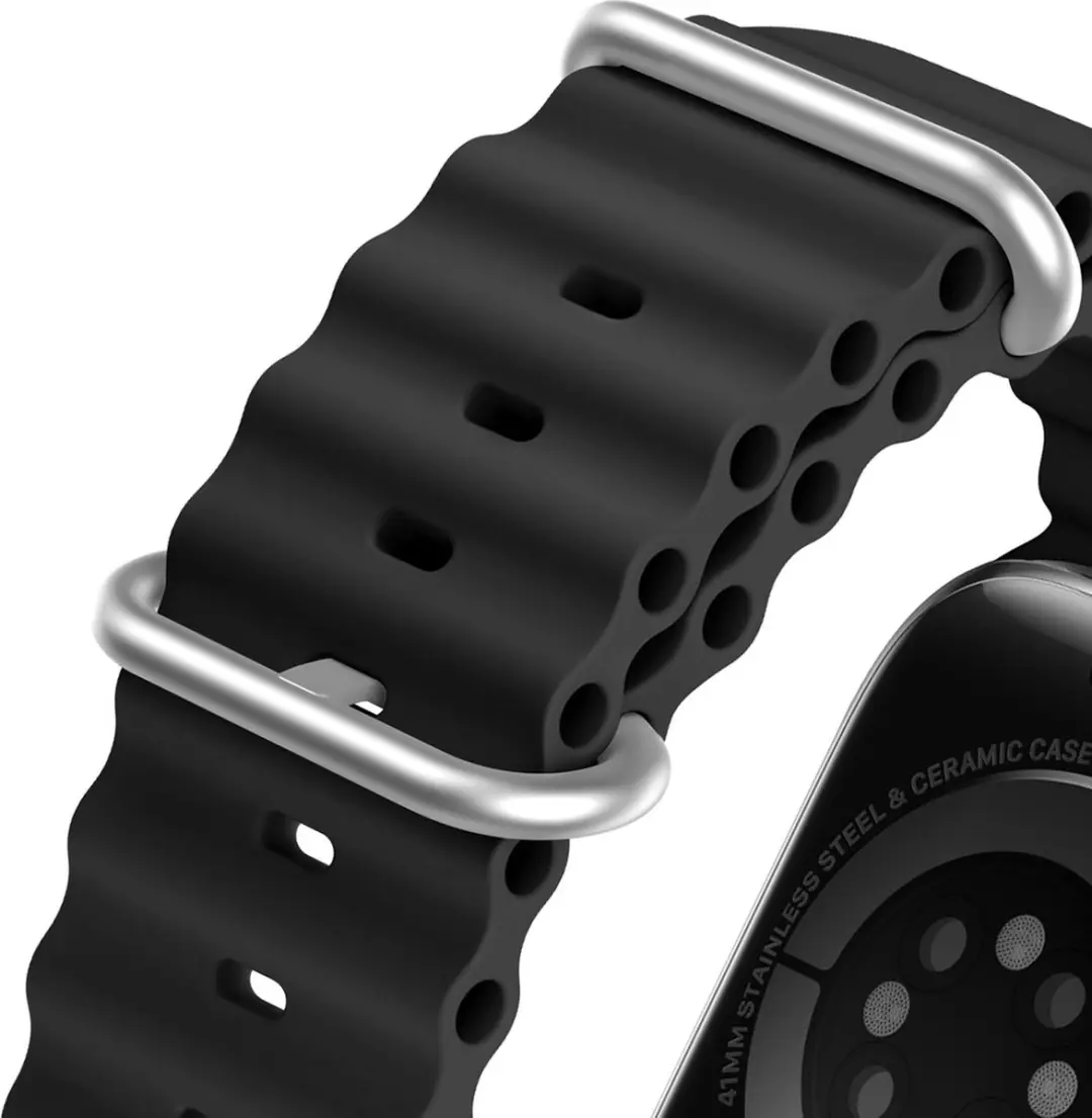 Dux Ducis Strap Horlogeband Siliconen 6934913033920 - Zwart