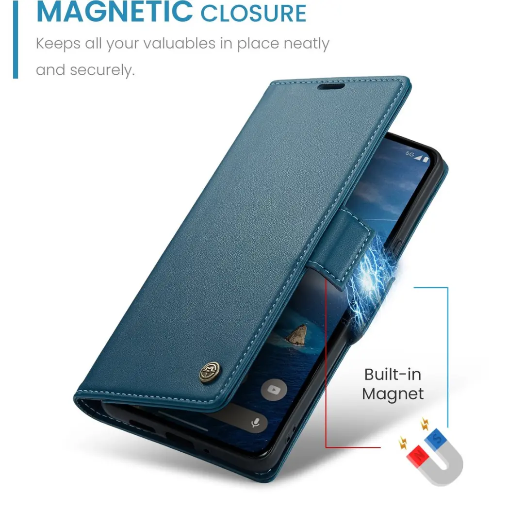 CaseMe 023 Wallet Book Hoesje - Blauw - 3 Pasjes