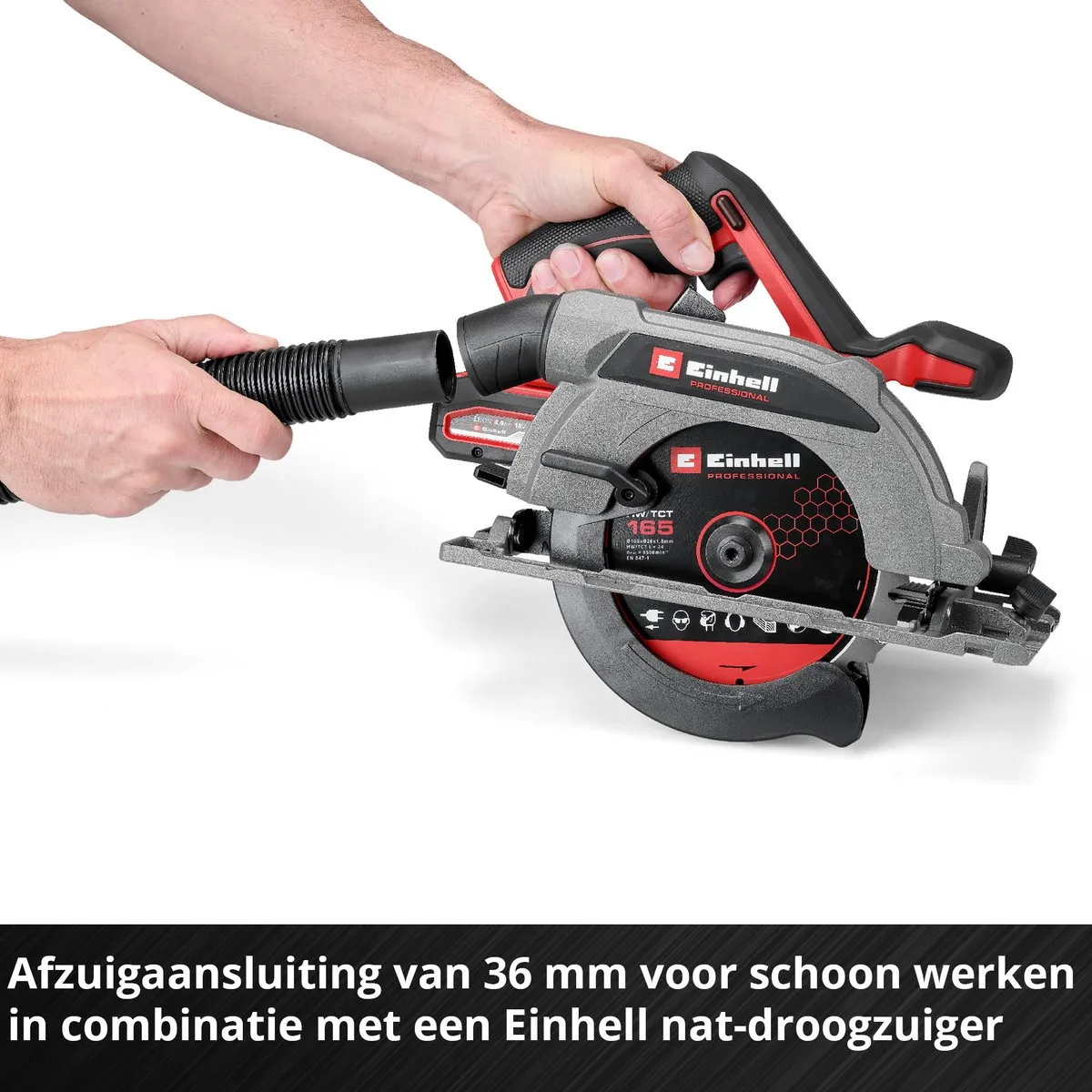 Einhell Professional Accu Cirkelzaag TP-CS 18/165 Li BL Solo - 18V - Ø165mm