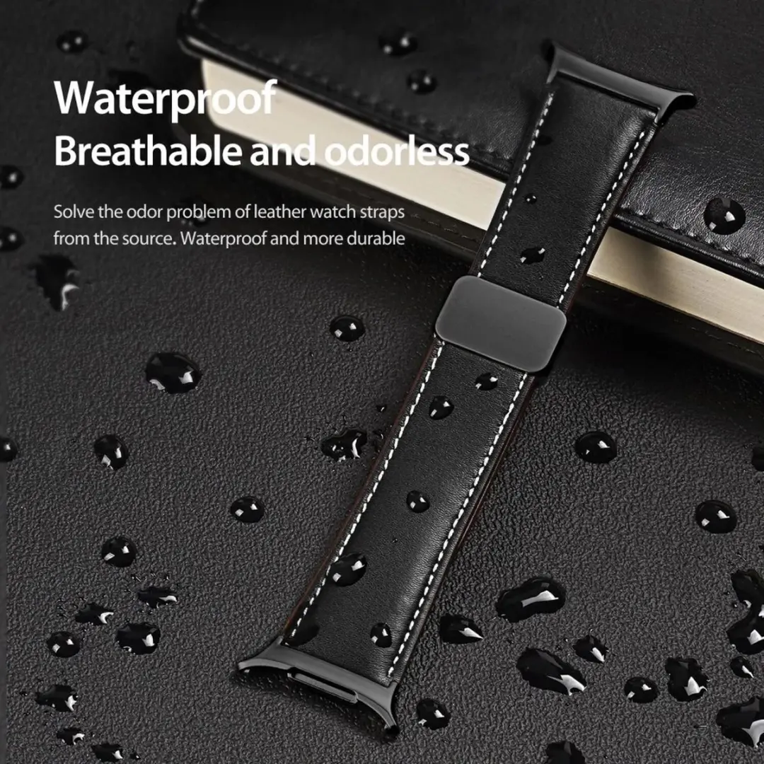 Dux Ducis YA Bandje Samsung Galaxy Watch Ultra - Echt Leer - Zwart