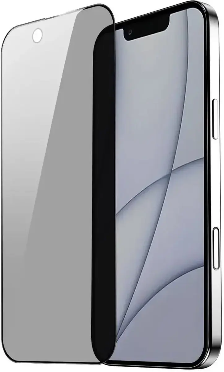Dux Ducis Privacy Screenprotector iPhone 16E - Zwart - afbeelding 6 van 6