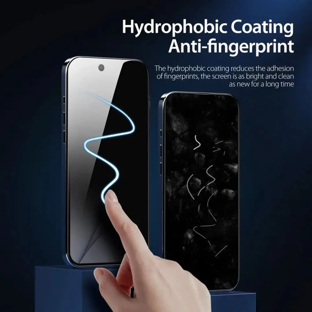 Dux Ducis Privacy Screenprotector iPhone 16E - Zwart