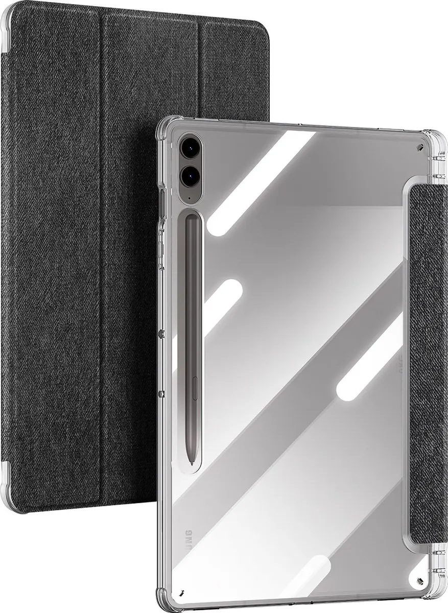 Dux Ducis Unid Tri-Fold Hoes Samsung Galaxy Tab S10 Ultra - Zwart