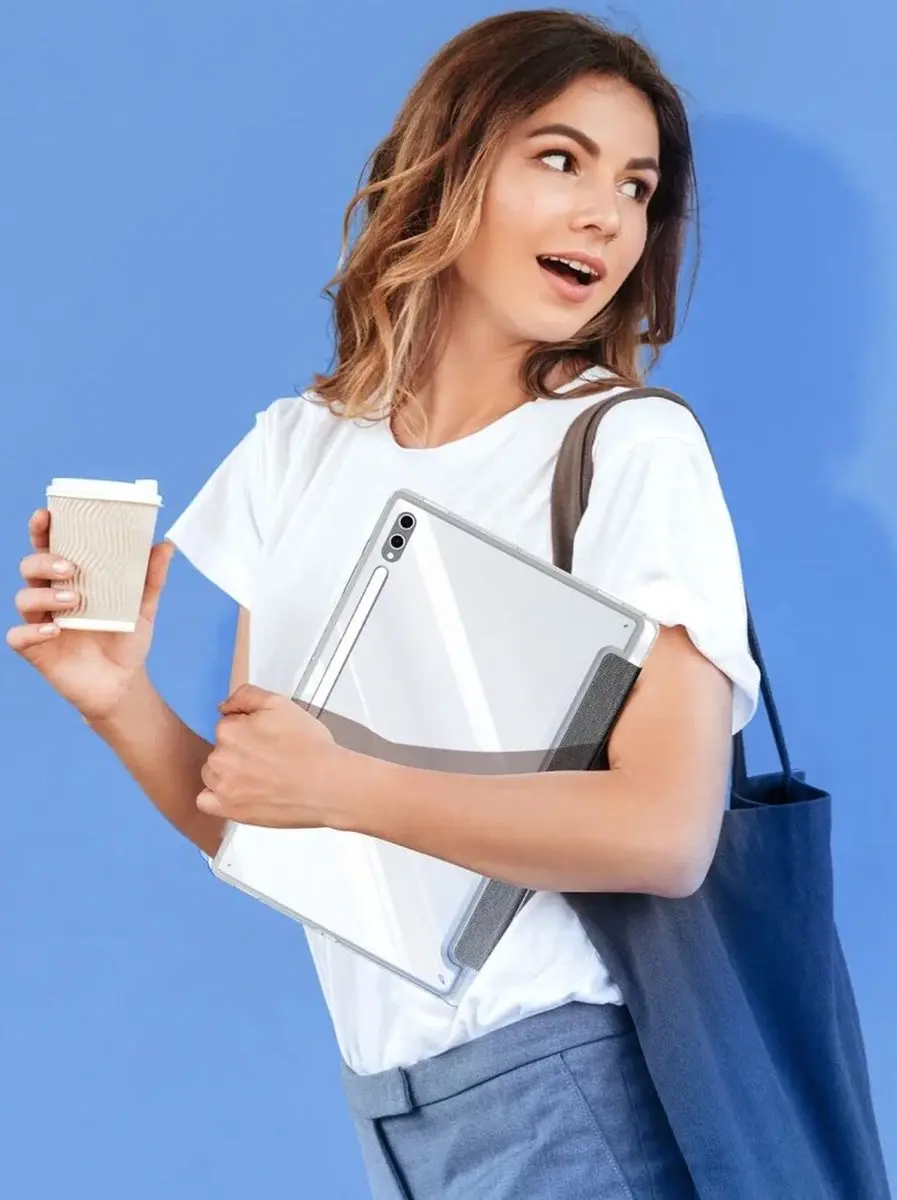 Dux Ducis Unid Tri-Fold Hoes Samsung Galaxy Tab S10 Ultra - Zwart
