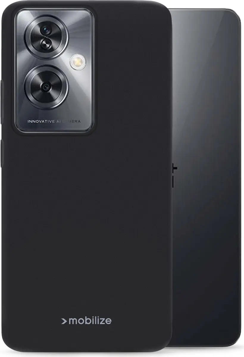 Mobilize Rubber Gelly Hoesje OnePlus Nord N30 SE - Zwart