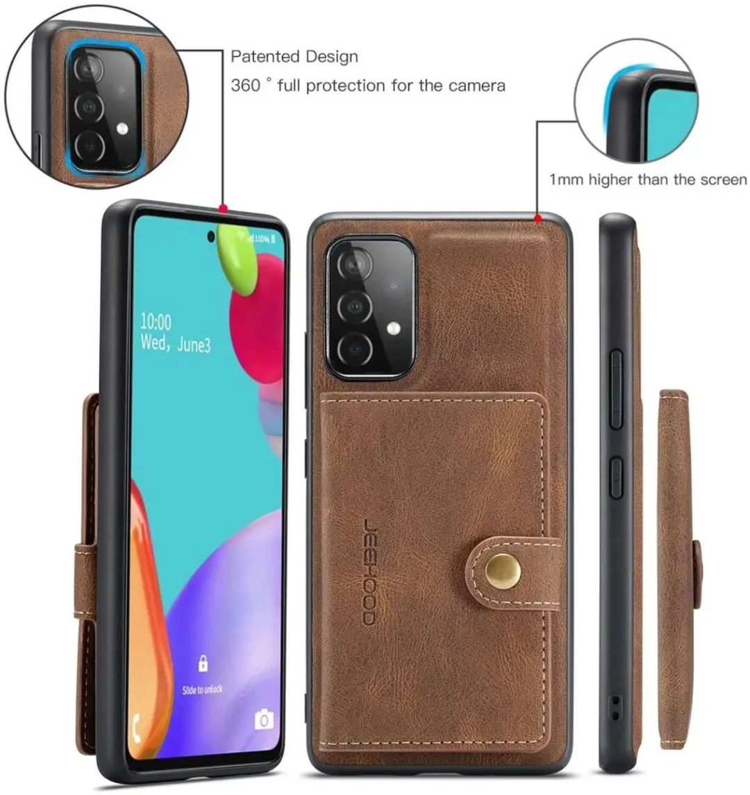 Caseme JH-01 Hoesje Samsung Galaxy A33 - Bruin