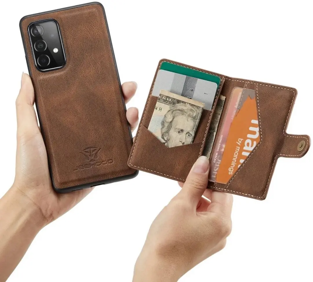 Caseme JH-01 Hoesje Samsung Galaxy A33 - Bruin - afbeelding 6 van 6