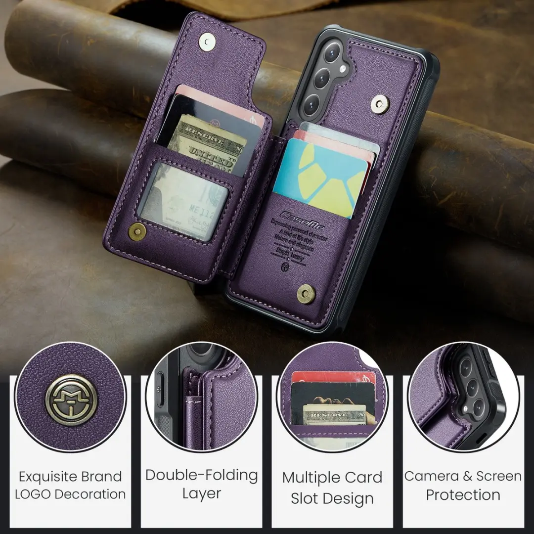 Caseme C22 Hoesje Samsung Galaxy S25 FE - Paars
