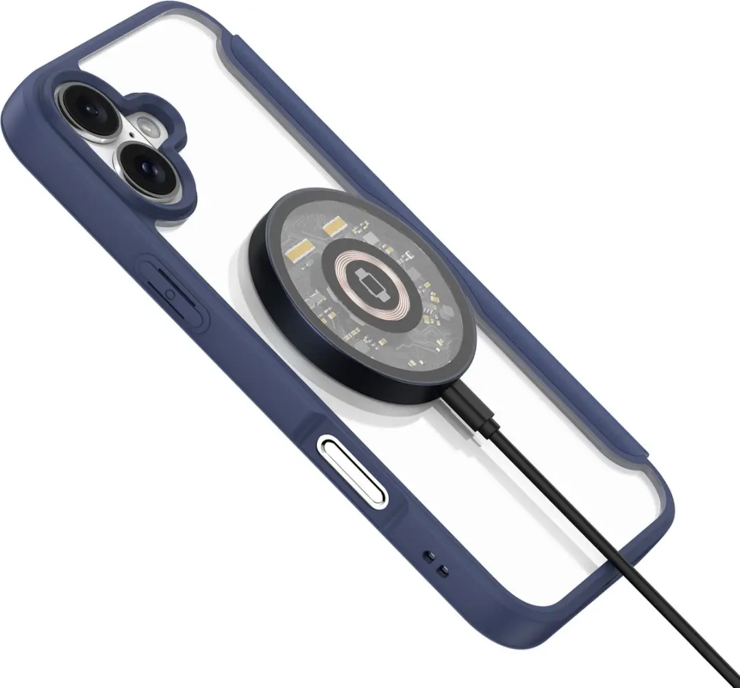 Dux Ducis Hoes iPhone 16 Plus Book Case - MagSafe - Blauw