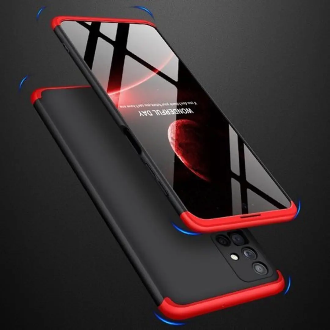 GKK 360 Full Body Hoes Galaxy M51 - Zwart/Rood