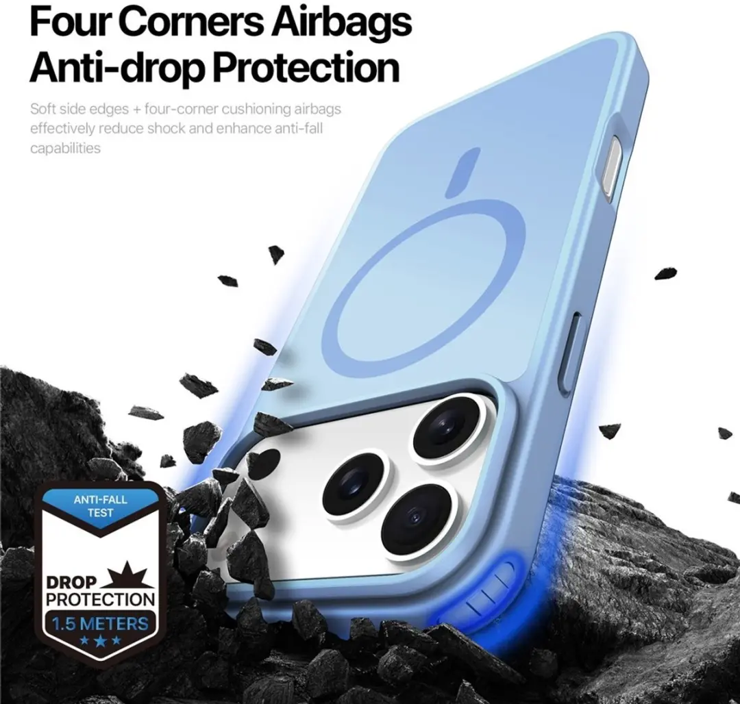 Dux Ducis Yind iPhone 17 Pro Hoesje - Lichtblauw - MPN 8721389801225
