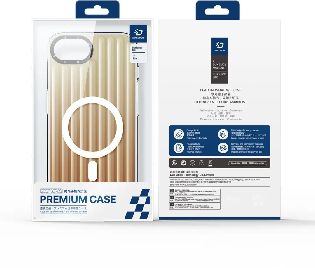 Dux Ducis Zest Serie Telefoonhoesje iPhone 16E - Woestijngoud