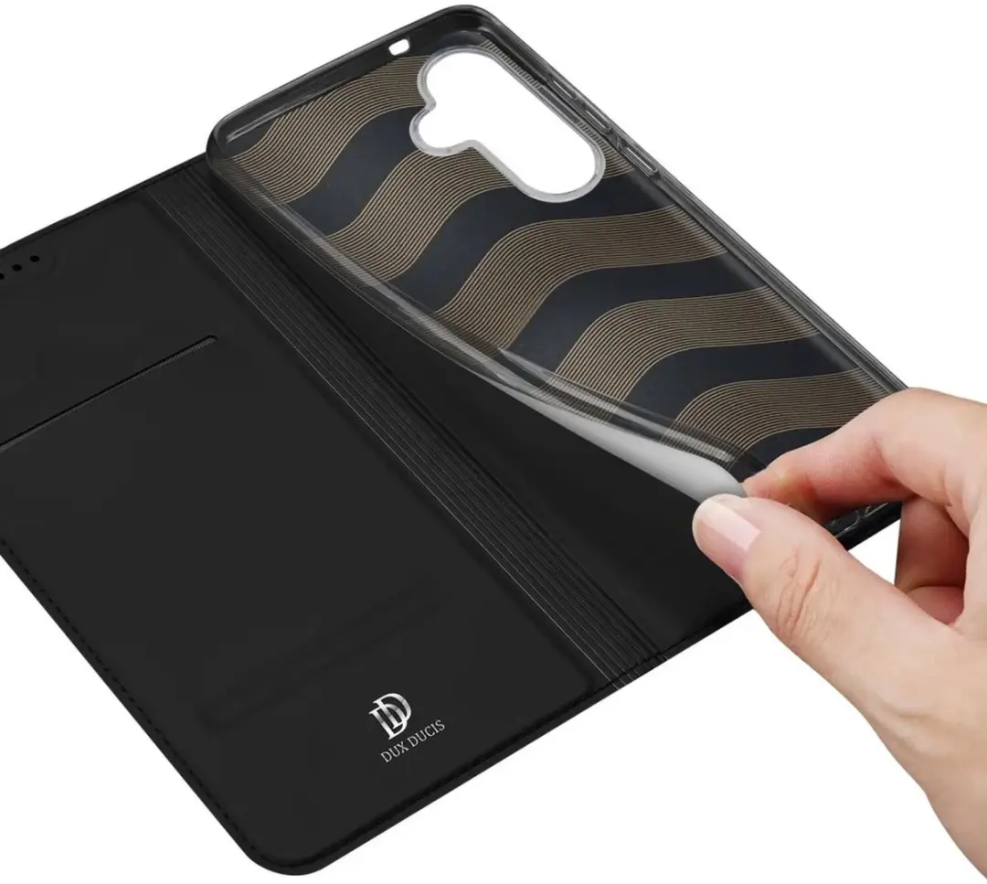 Dux Ducis Telefoonhoesje Samsung Galaxy S25 Book Case - Zwart