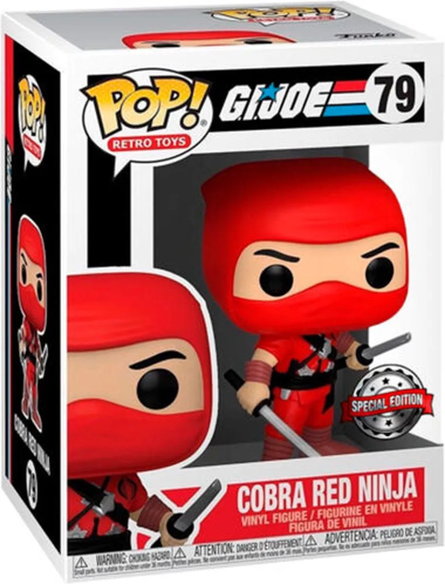 Funko POP! Retro Toys Red Ninja GI JOE Exclusive #79 - Multicolor