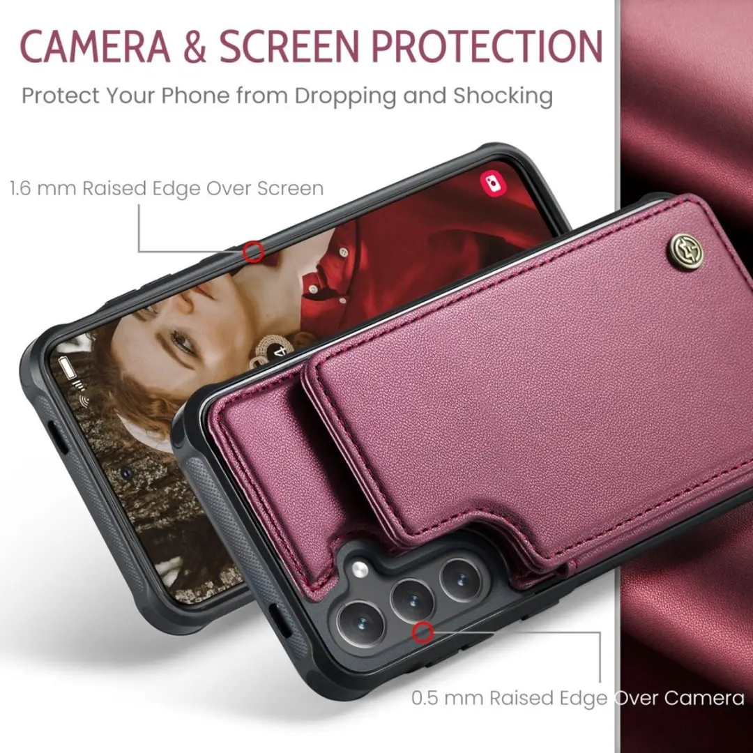 Caseme C22 Hoesje Samsung Galaxy S25 - Roze