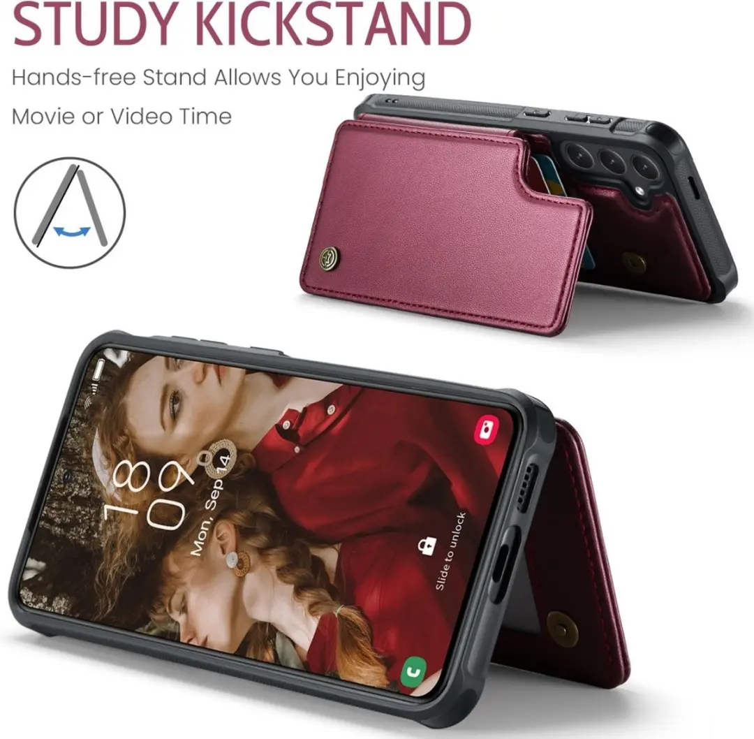 Caseme C22 Hoesje Samsung Galaxy S25 - Roze - afbeelding 6 van 6