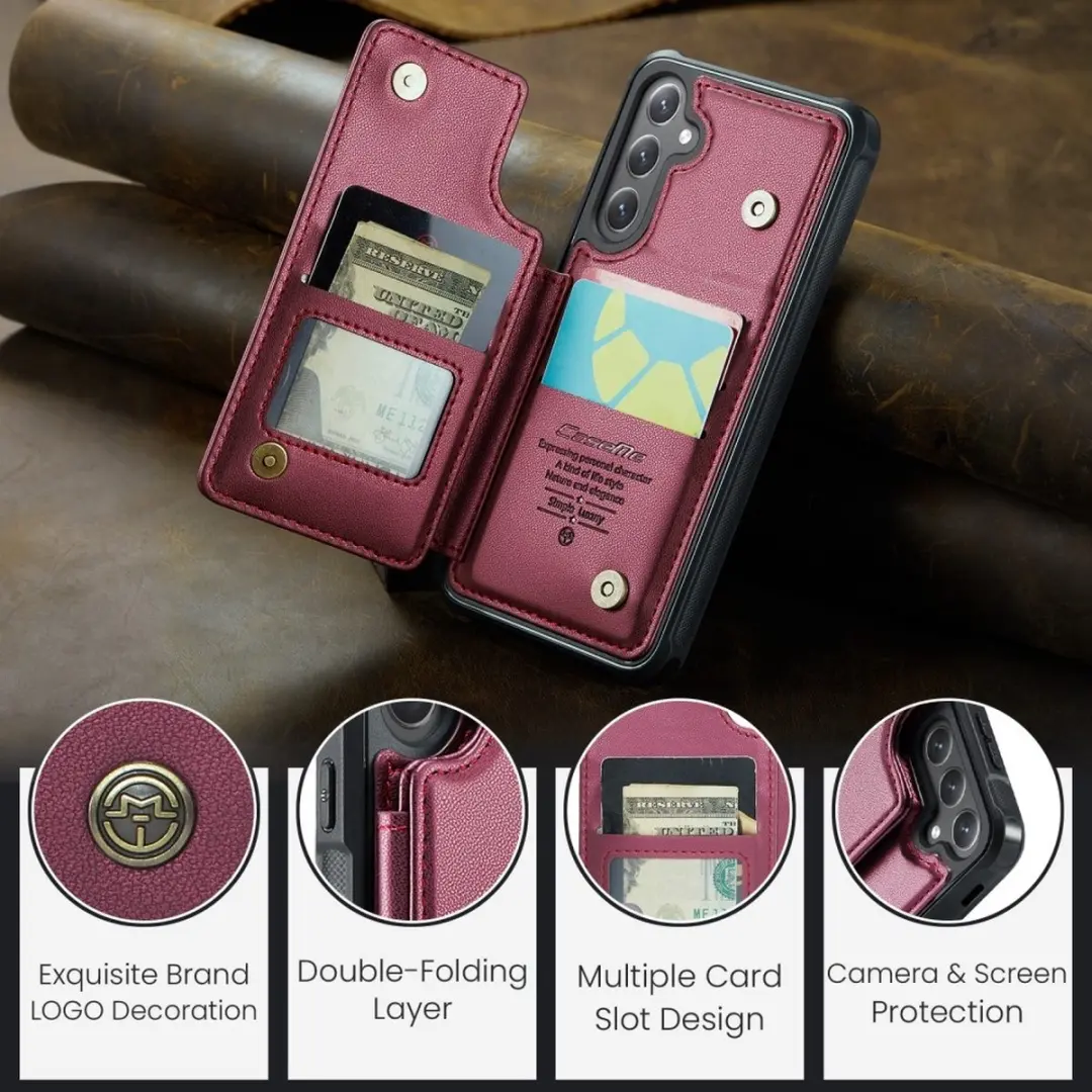 Caseme C22 Hoesje Samsung Galaxy S25 - Roze