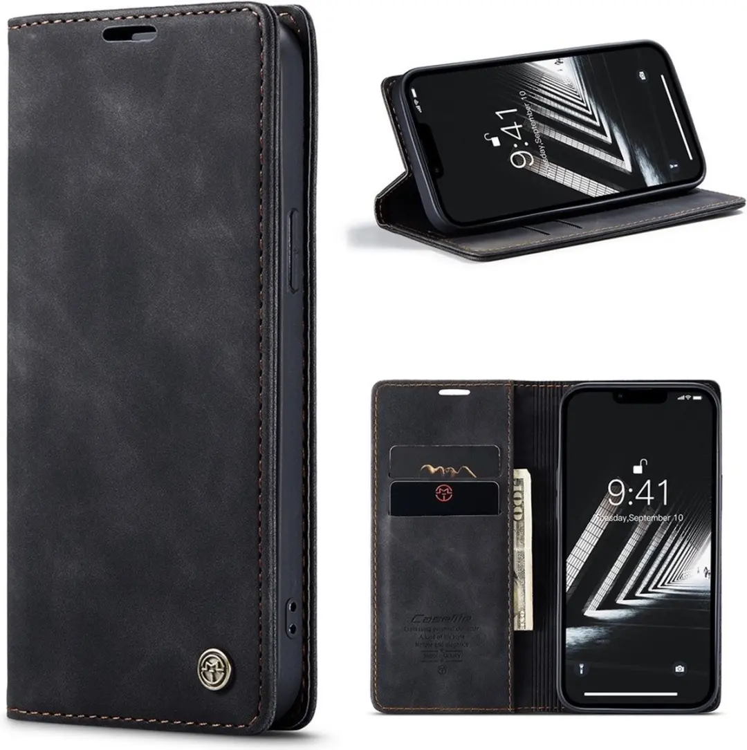 Caseme 013 Book Case iPhone 15 Hoesje