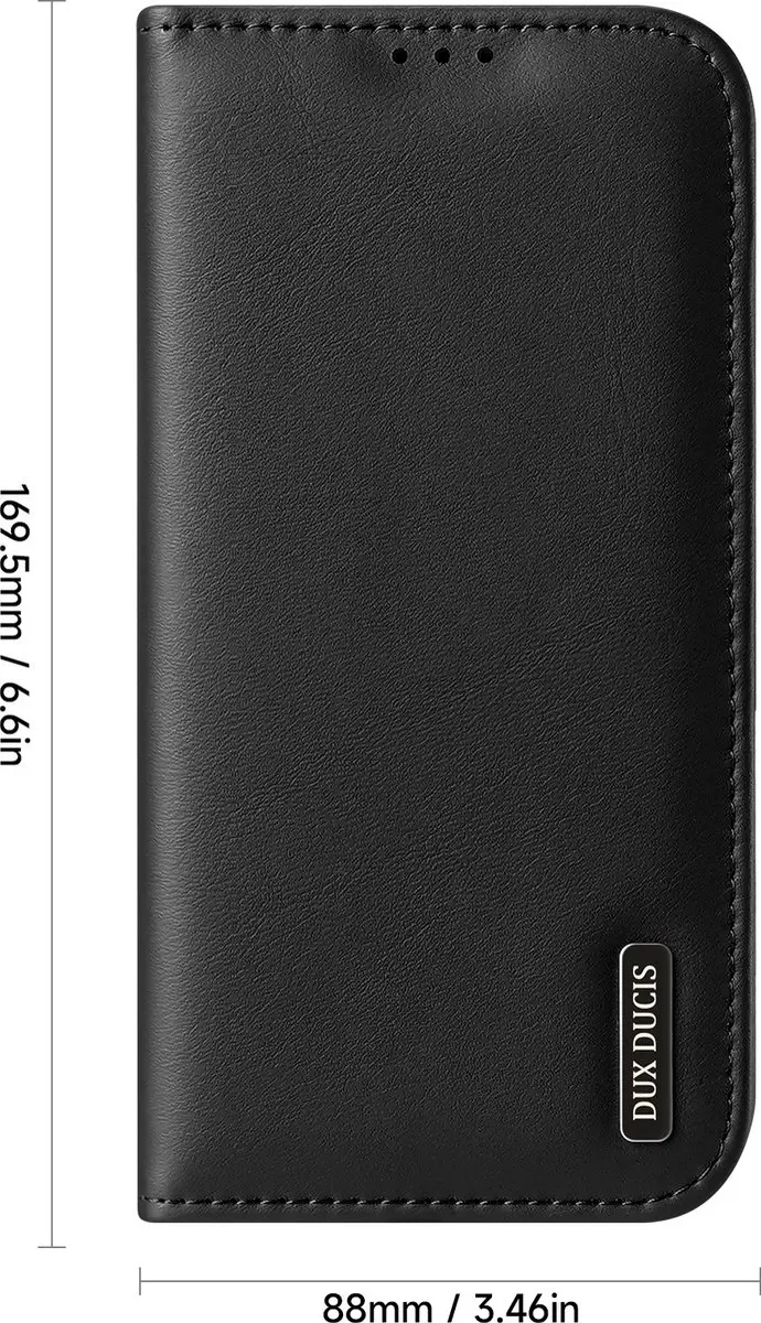 Dux Ducis Hivo Series iPhone 16 Pro Max Hoesje - Rood - 3 Pasjes