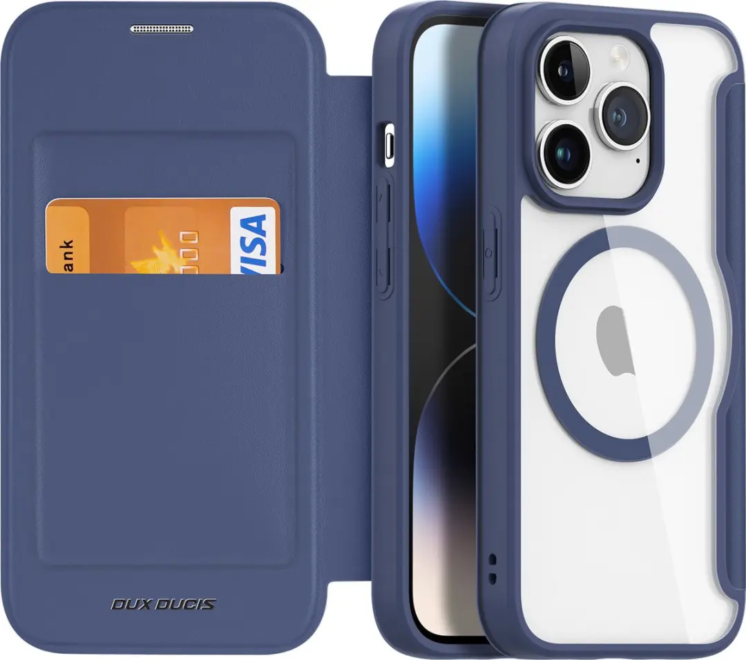 Dux Ducis Hoesje iPhone 15 Pro Pro Skin Blauw - MagSafe