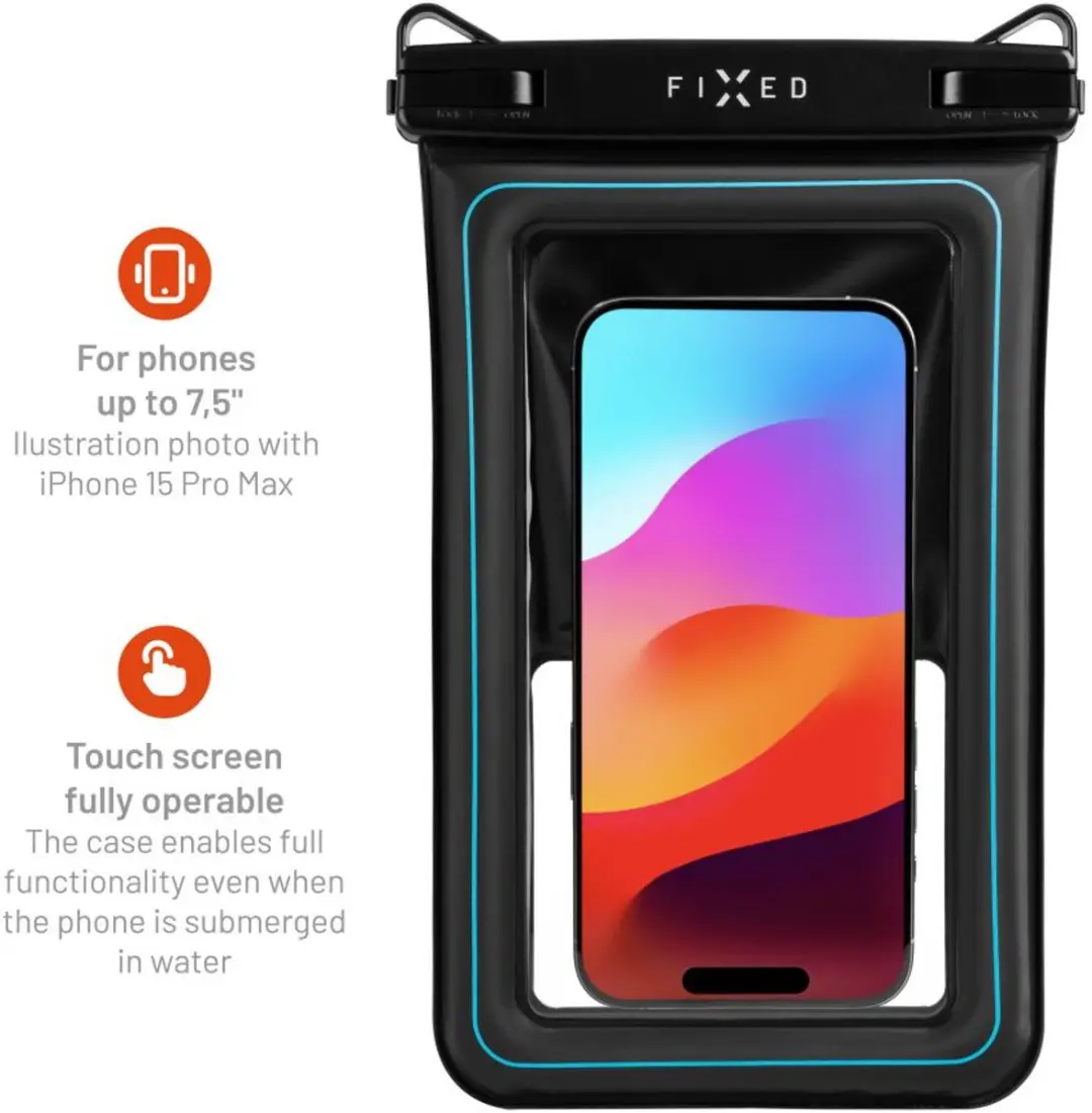 Fixed Float Max FIXFLT-M-BK Telefoonhoes - IPX8 - Zwart