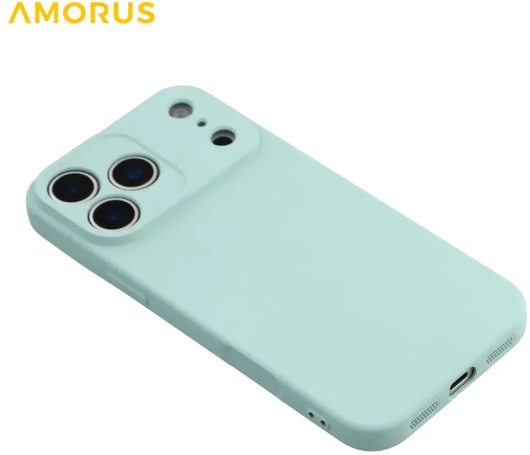 Amorus iPhone 17 Pro Hoesje Mint Green