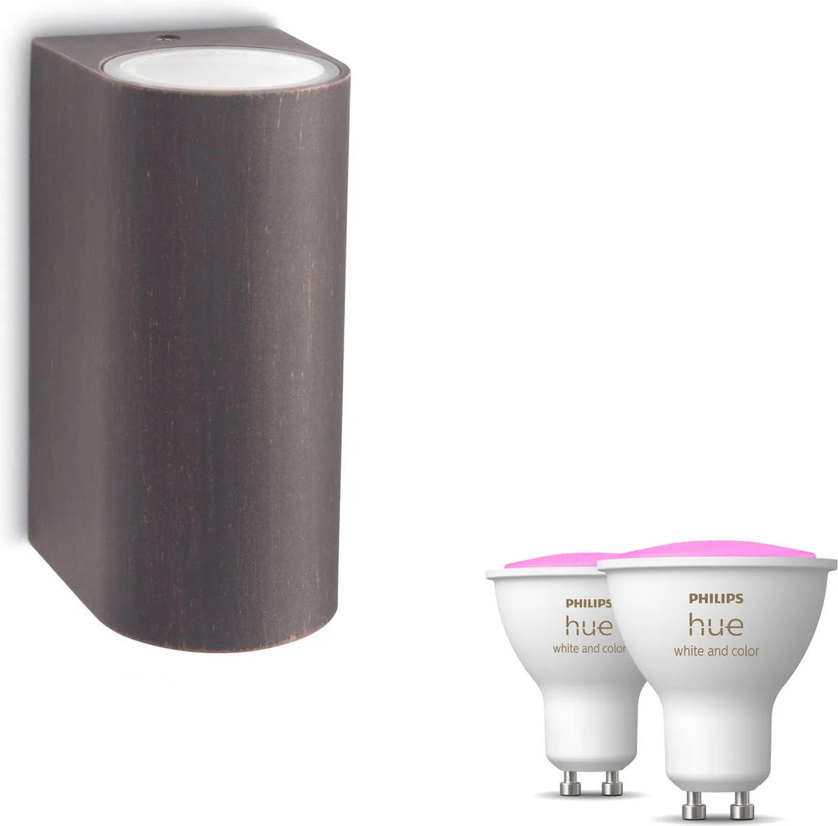 Philips Hue Nightingale Wandlamp Roestbruin