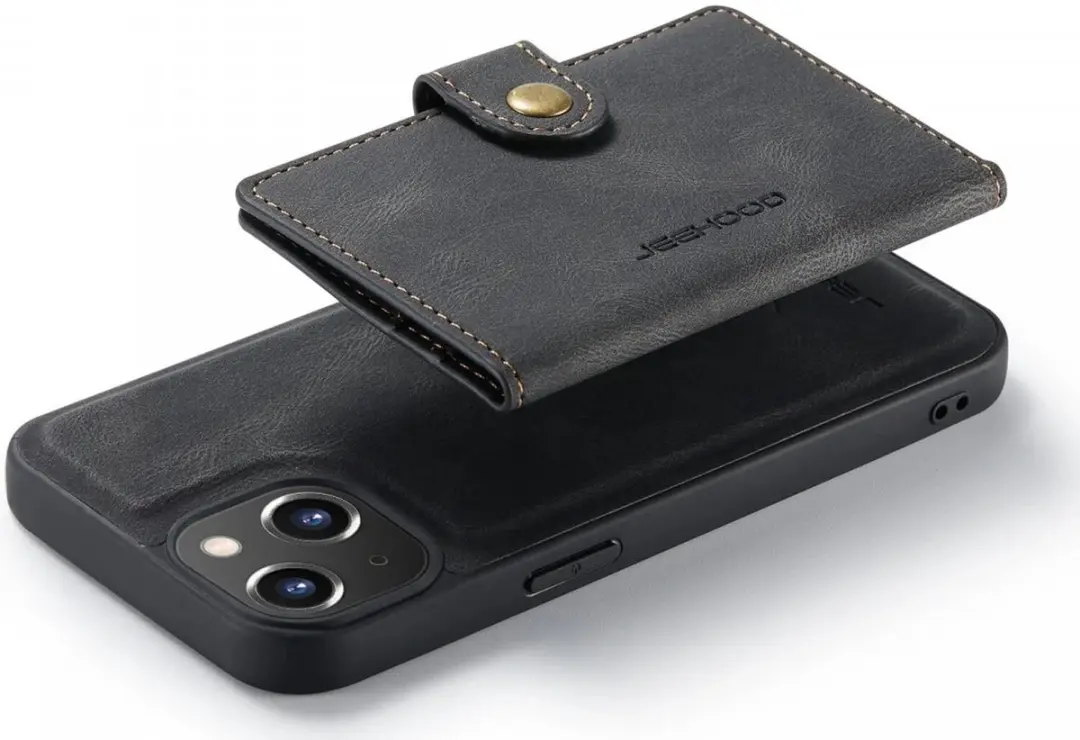 CaseMe JH-01 Hoesje iPhone 14 - Pasjeshouder 4 Stuks - Zwart