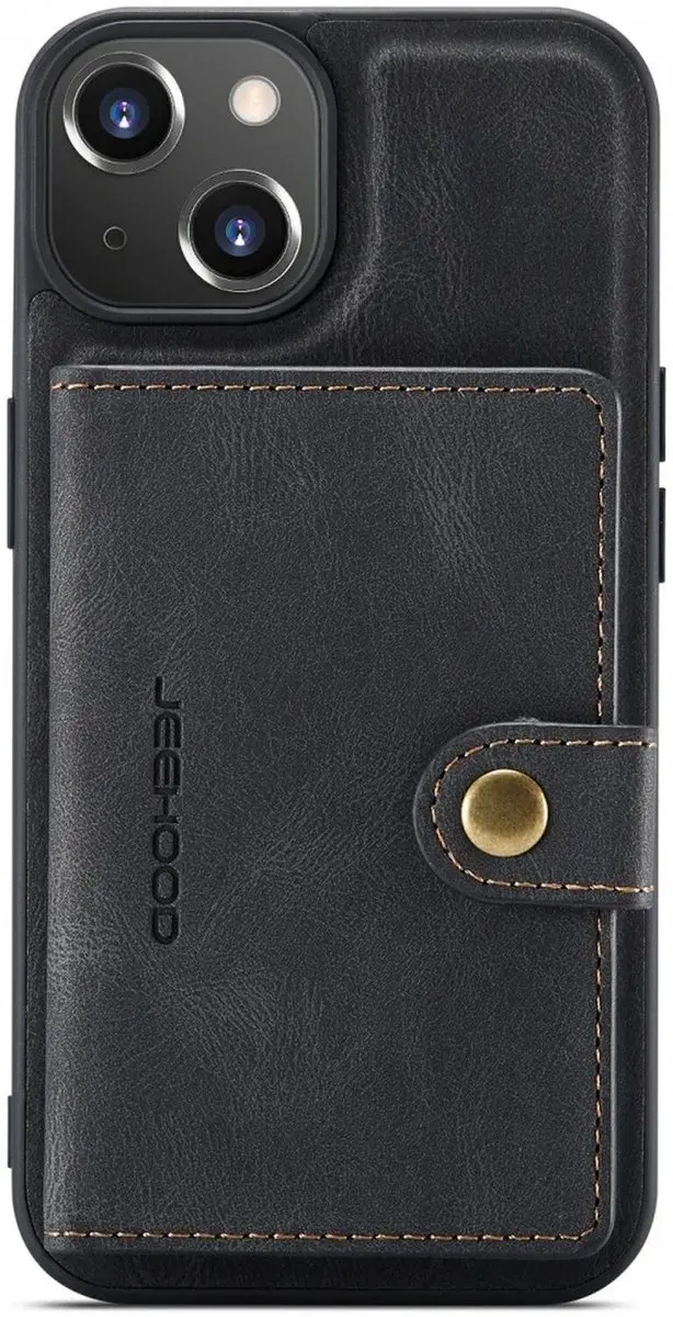 CaseMe JH-01 Hoesje iPhone 14 - Pasjeshouder 4 Stuks - Zwart - afbeelding 6 van 6