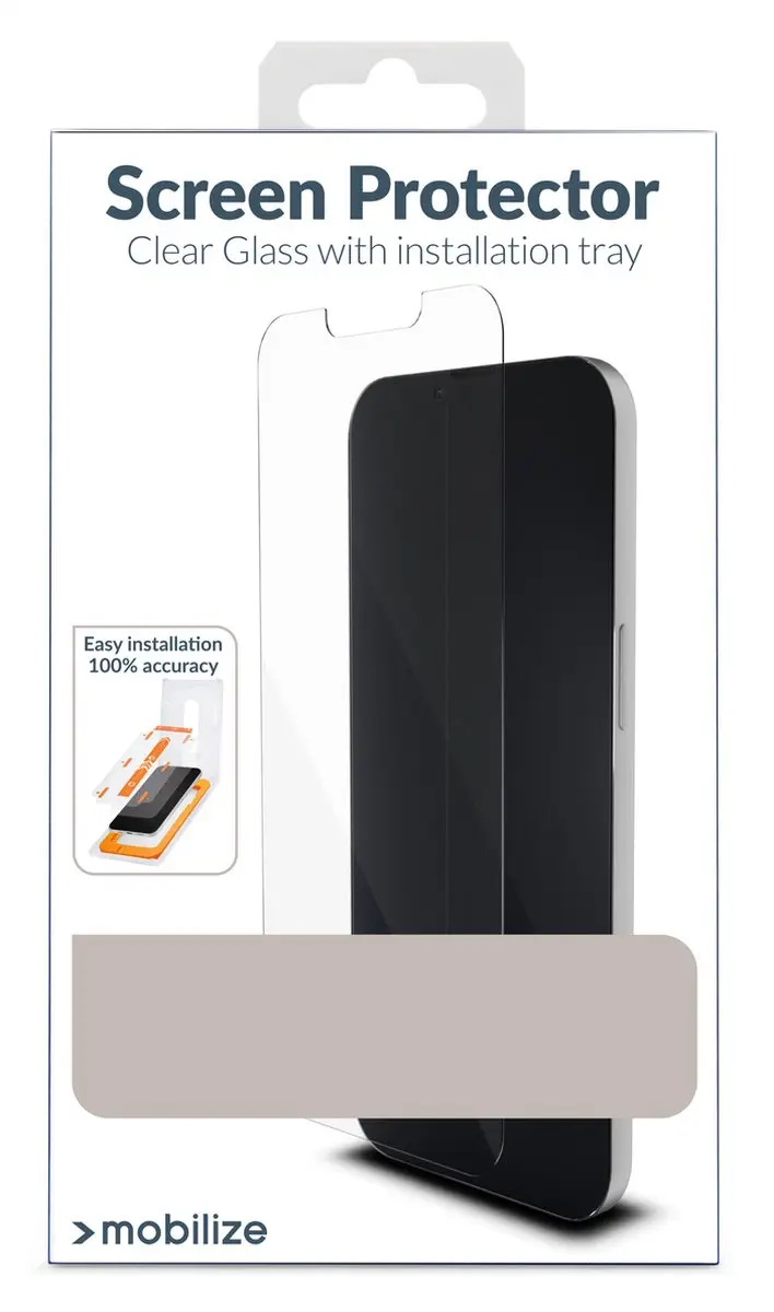 Mobilize iPhone 15 Plus Glazen Screenprotector - Case Friendly