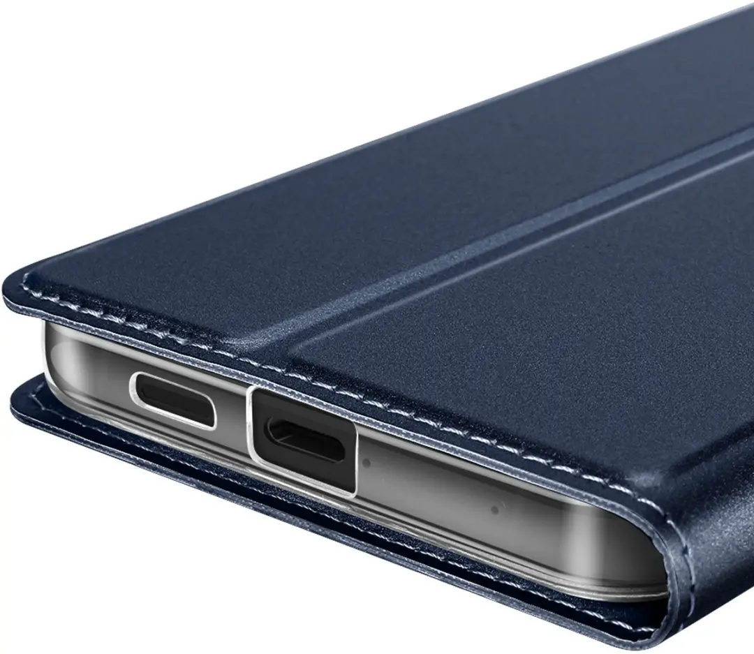 Dux Ducis FOLIO-217814 Hoesje Samsung Galaxy S25 Edge - Nachtblauw