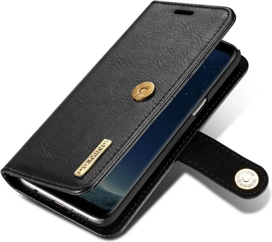 DG.MING Portemonnee Hoesje Samsung Galaxy S8 - 3 Pasjes - Zwart