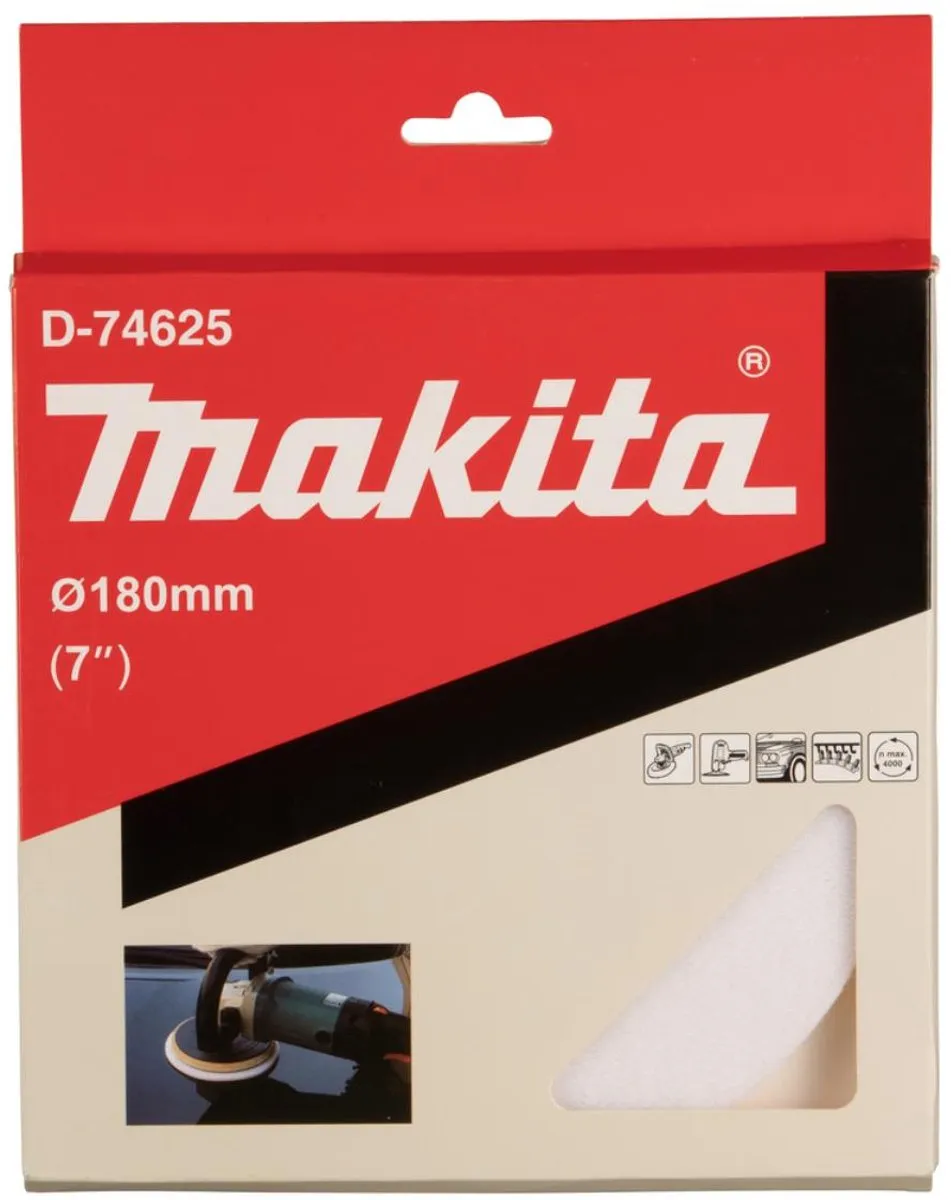 Makita D-74625 Poetsschijf Vilt 180mm
