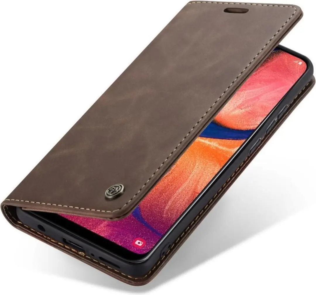 Caseme Book Case Donkerbruin - Samsung Galaxy A20e