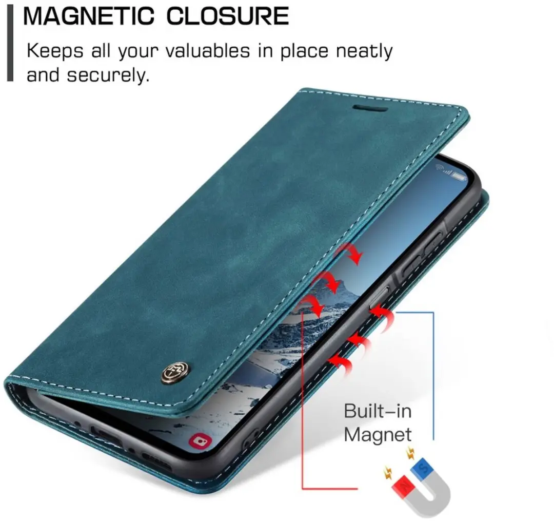 Caseme 013 Hoesje Samsung Galaxy A17 - Book Case Blauw