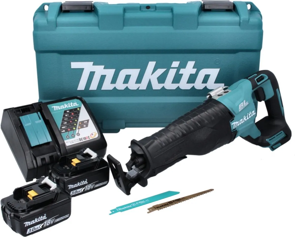 Makita DJR 187 RFK Accu Reciprozaag - 18V - 2x 3,0Ah + Oplader - afbeelding 2 van 5