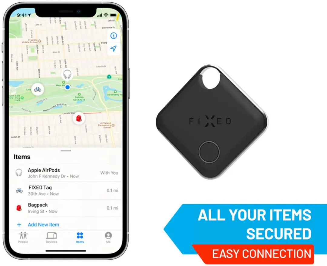 Fixed Tag Bluetooth Tracker FIXTAG-BK - Zwart