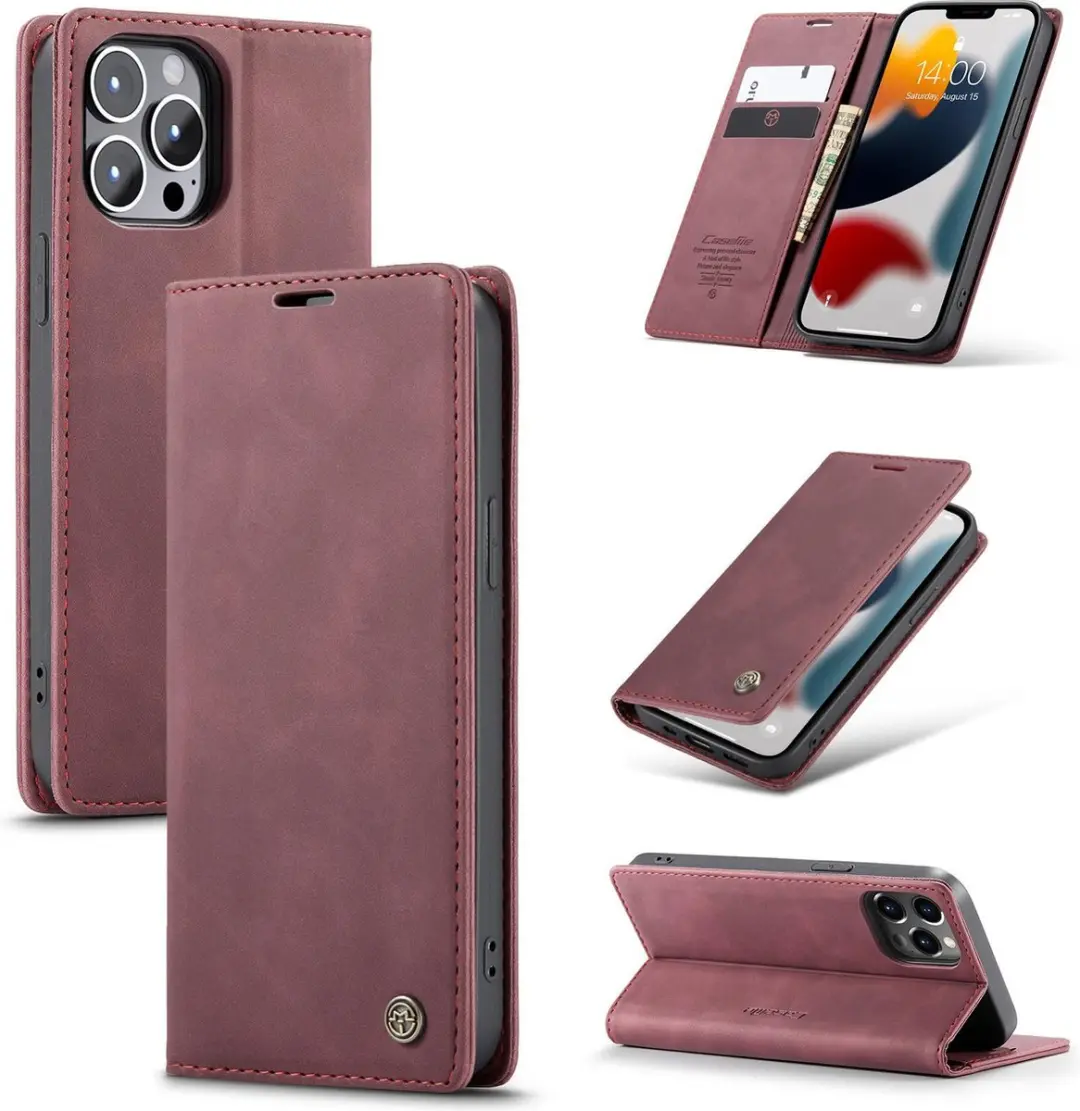 Caseme Retro Bookcase iPhone 13 Pro Max Hoesje 7528