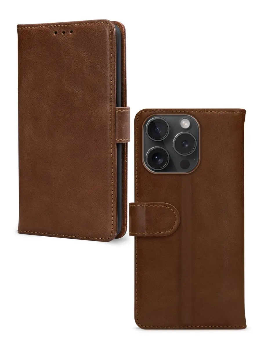 Mobilize Wallet Bookcase iPhone 15 Pro - Bruin - afbeelding 6 van 6